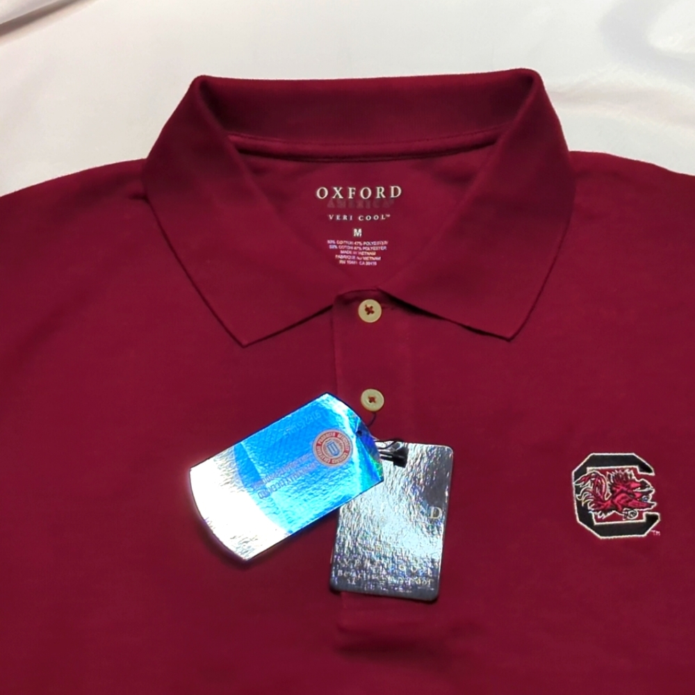 South Carolina Gamecocks Shirt Men's M Oxford America Veri Cool Men Medium Polo.